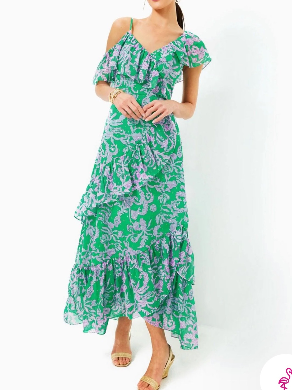 Lilly Pulitzer size 4 green and purple dress